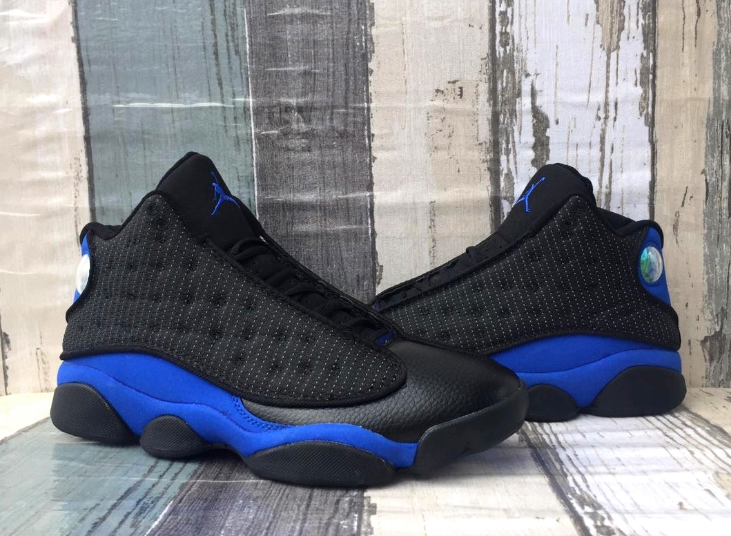 Original Air Jordan 13 Black Royal Blue Shoes - Click Image to Close